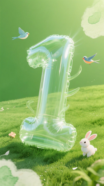 倒计时数字1海报