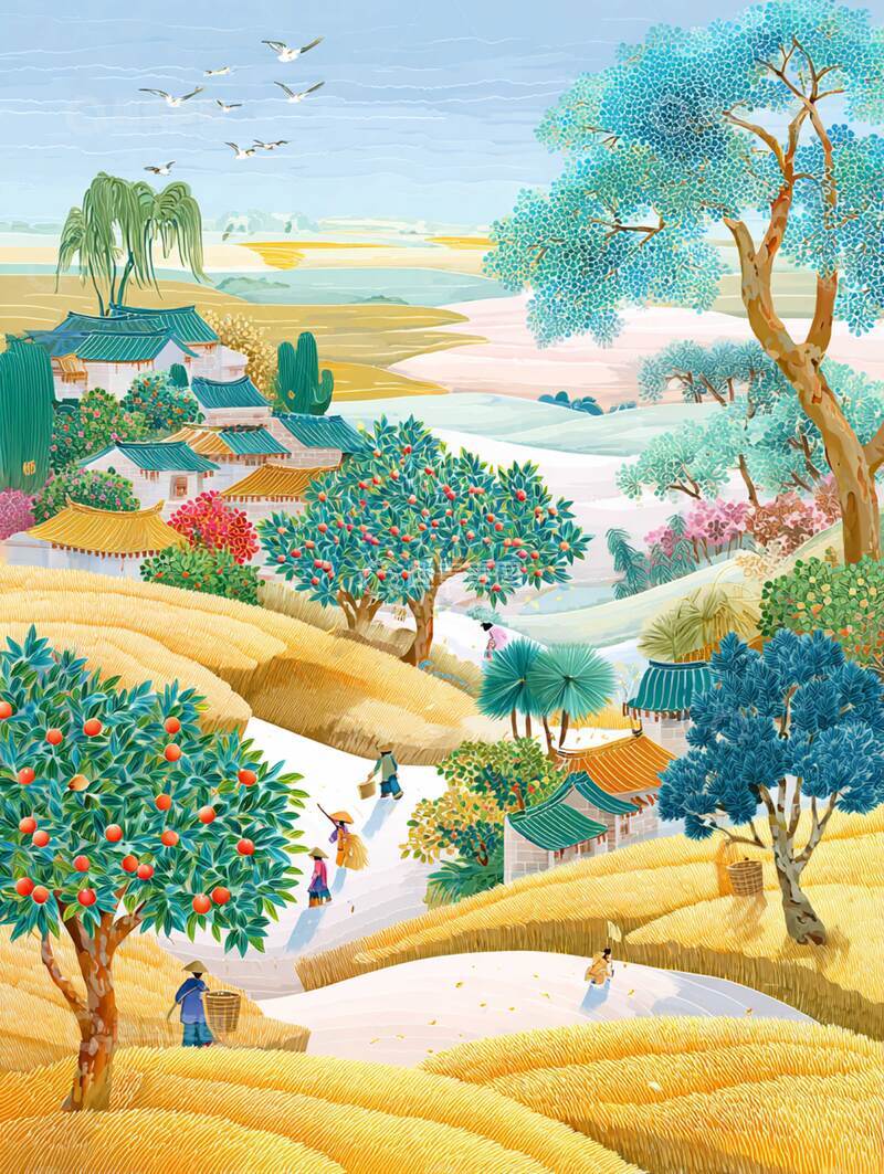 高清大图下载【趣麦麦图】立秋  星稀  苔老