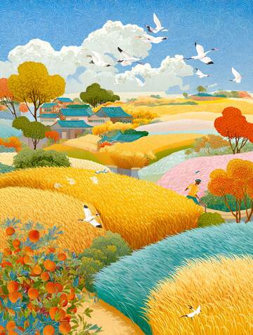 立秋  稻香  枫染