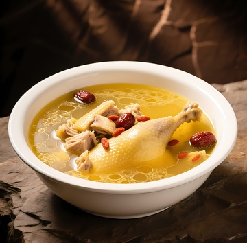 一盆营养土鸡汤