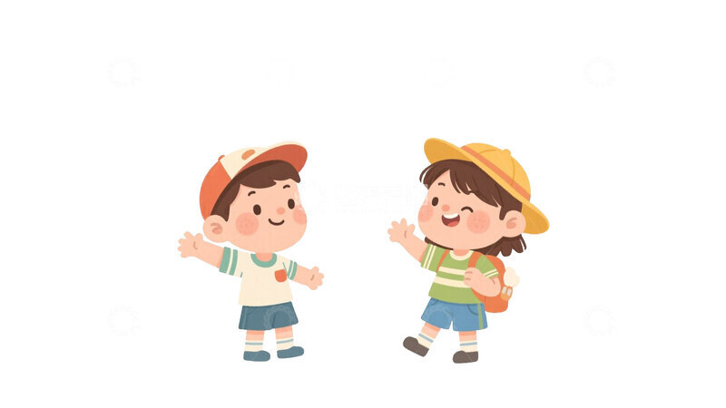 男孩女孩素材卡通