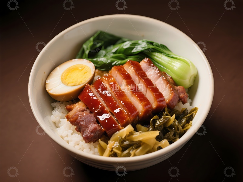 高清大图下载【趣麦麦图】一碗诱人猪脚饭