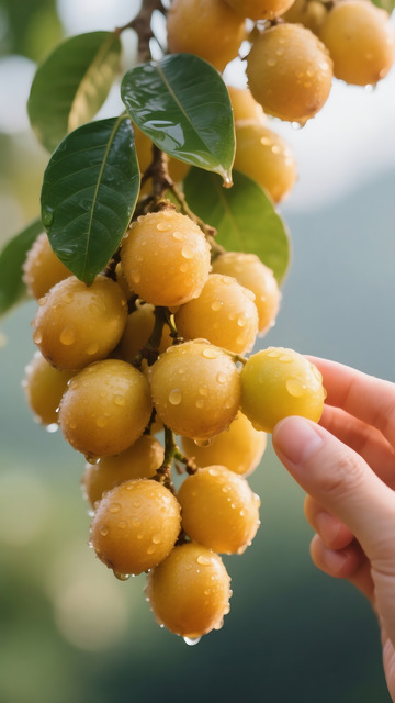 黄皮水果摄影图