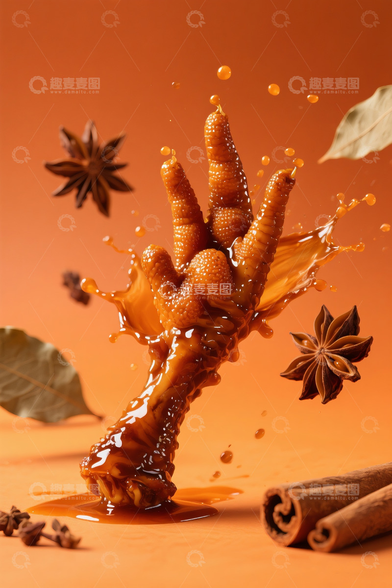 高清大图下载【趣麦麦图】虎皮凤爪美食摄影1