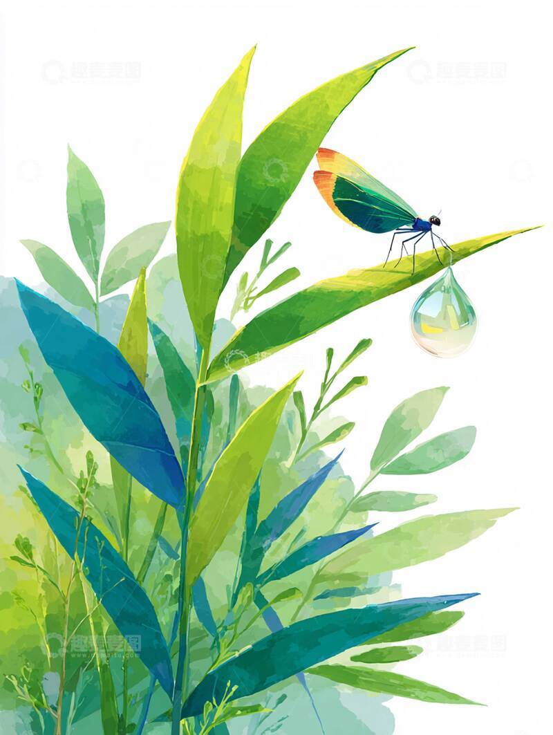 高清大图下载【趣麦麦图】立秋  砧响  帖临 