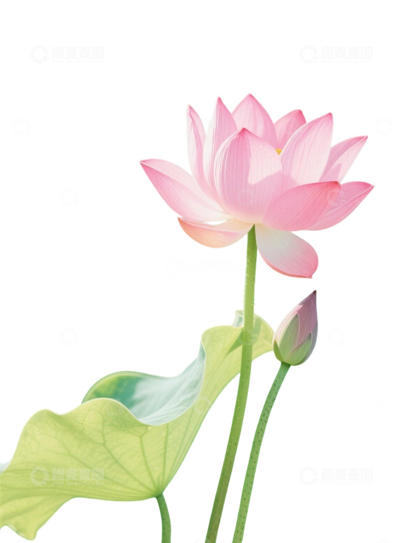 荷花免扣素材906