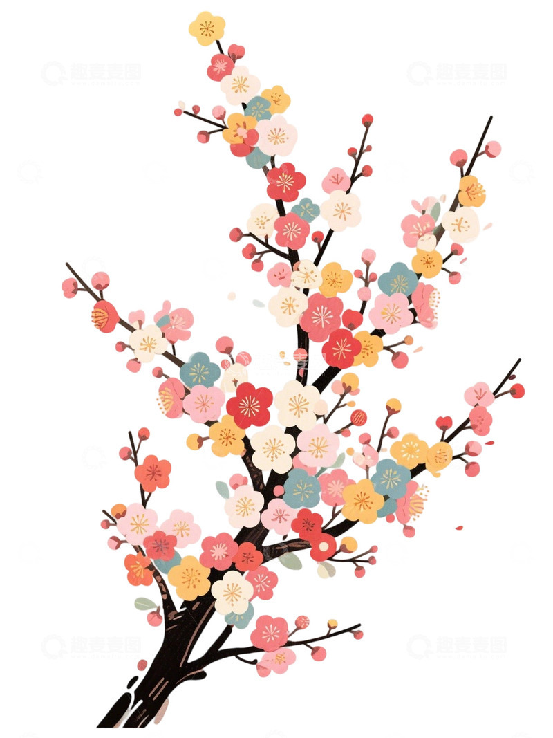 梅花免扣素材0