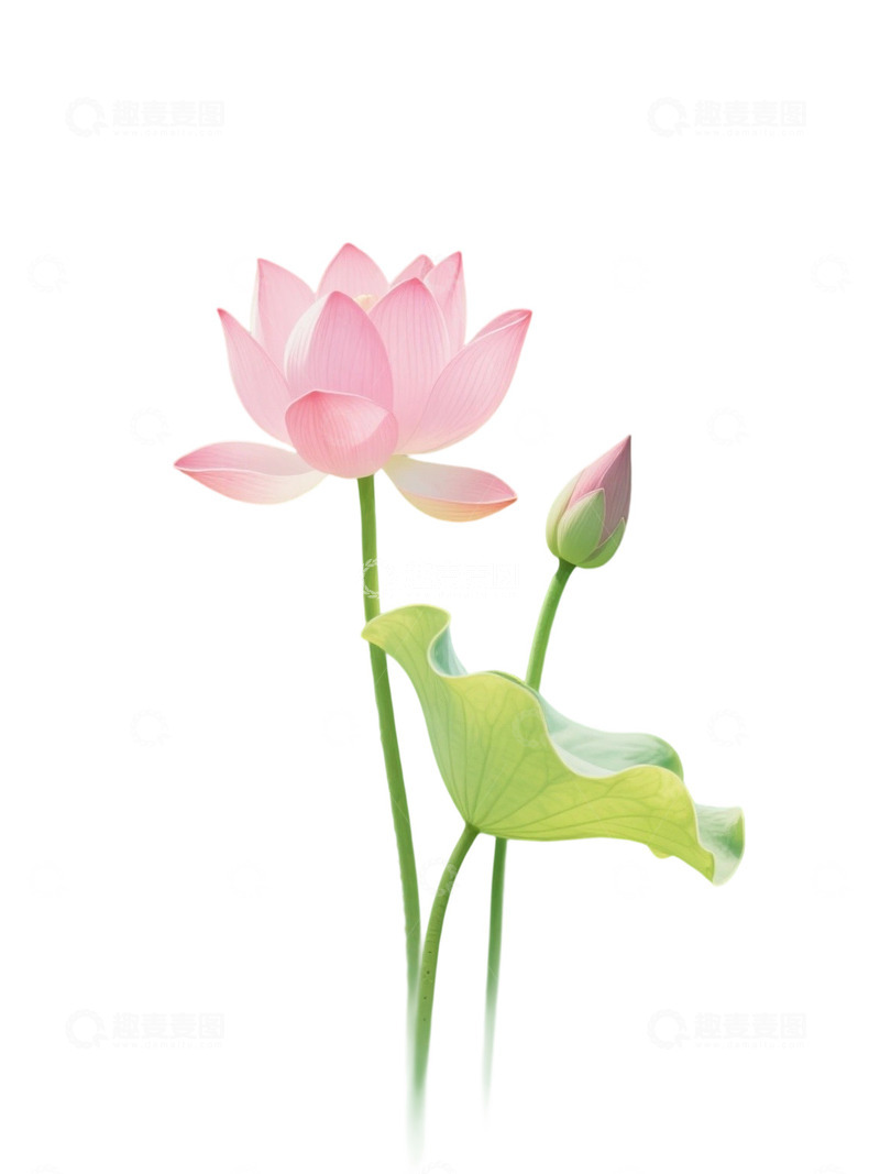 高清大图下载【趣麦麦图】荷花免扣素材910