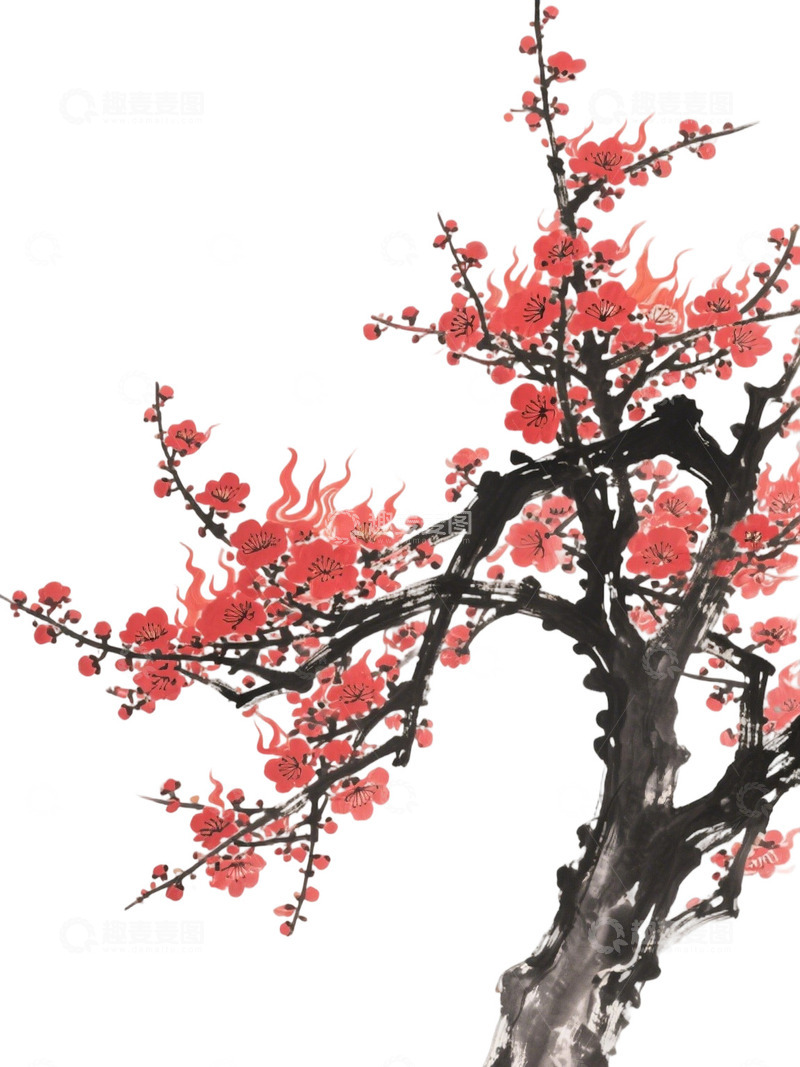 梅花免扣素材37