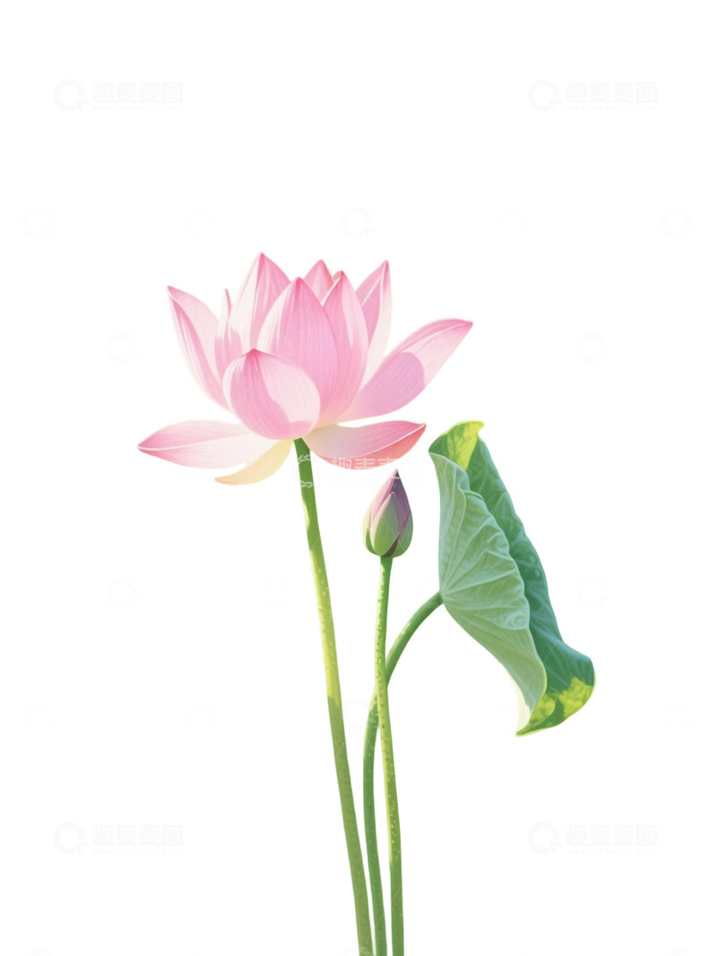 荷花免扣素材904