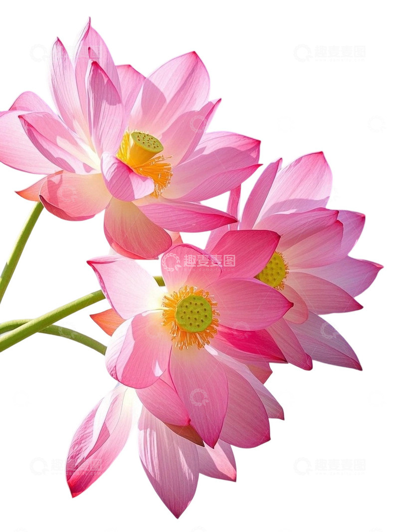 高清大图下载【趣麦麦图】荷花免扣素材807