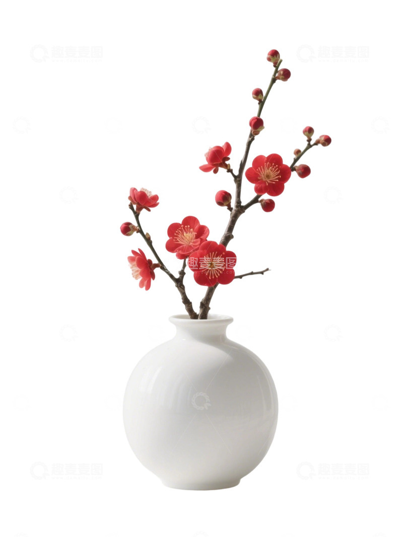 高清大图下载【趣麦麦图】梅花免扣素材12