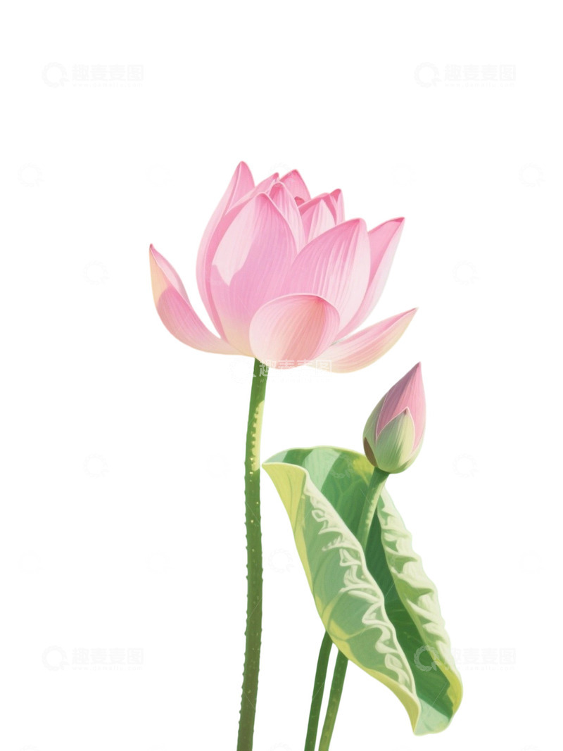 高清大图下载【趣麦麦图】荷花免扣素材902
