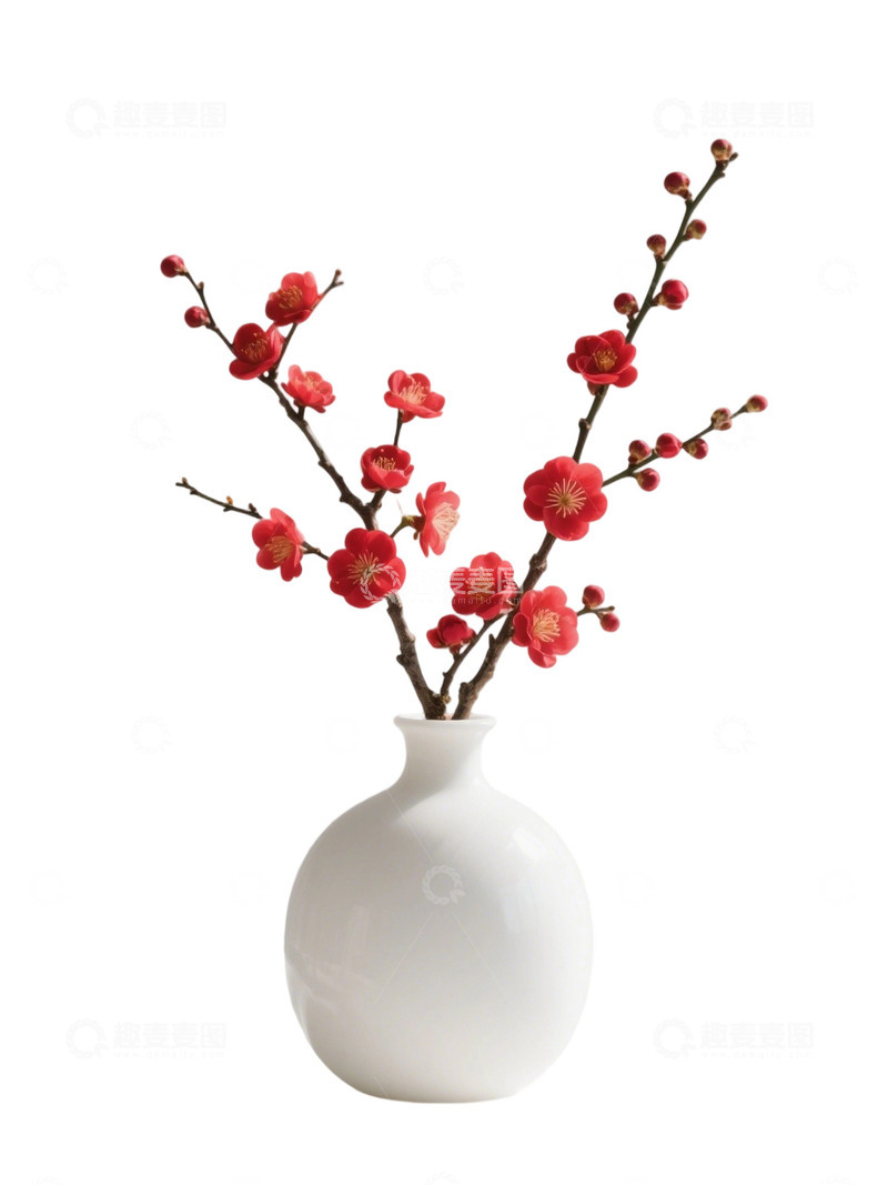 高清大图下载【趣麦麦图】梅花免扣素材15