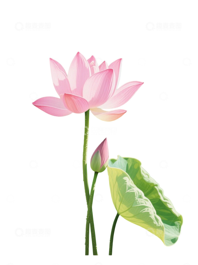 高清大图下载【趣麦麦图】荷花免扣素材901