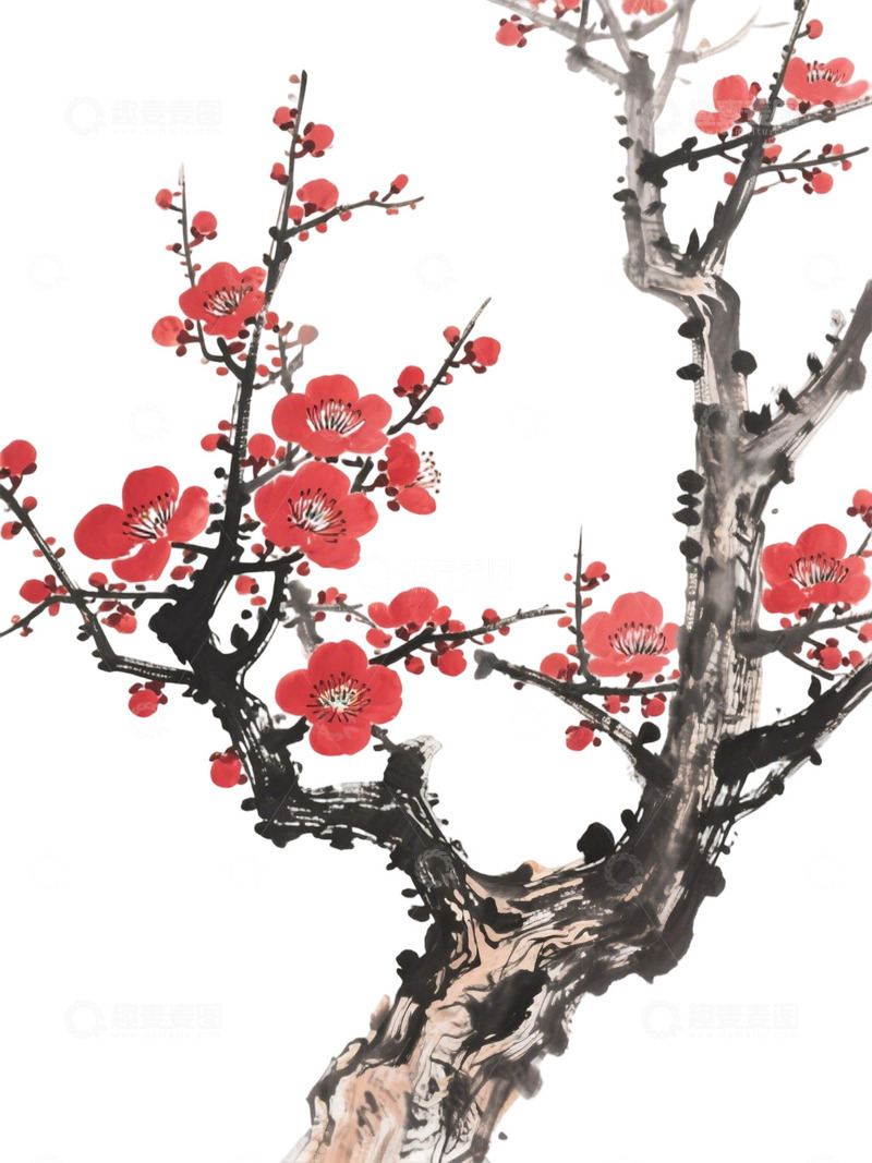 高清大图下载【趣麦麦图】梅花免扣素材35