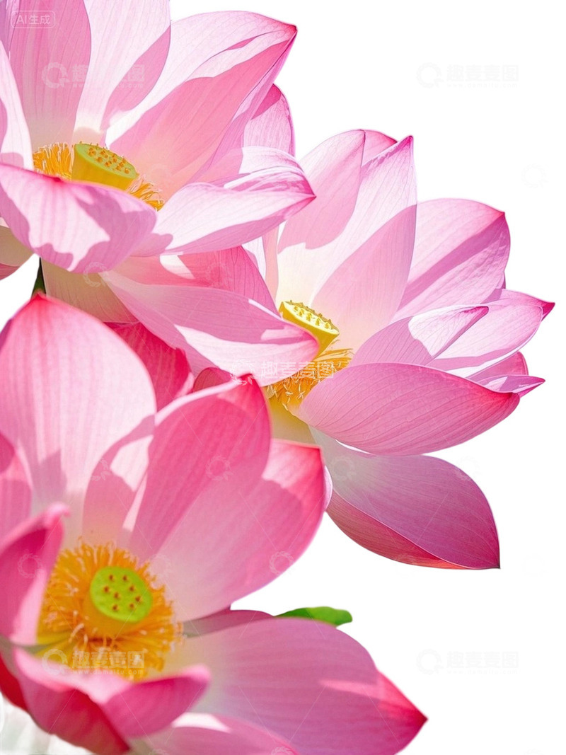 荷花免扣素材804