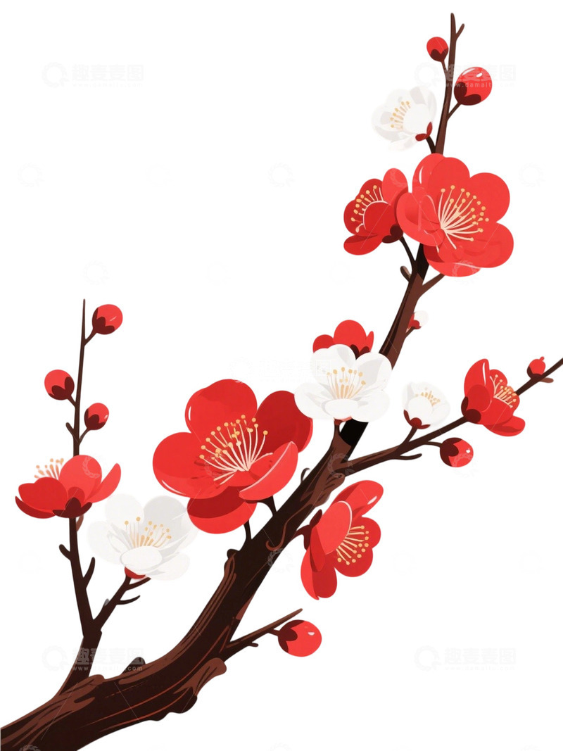 梅花免扣素材3