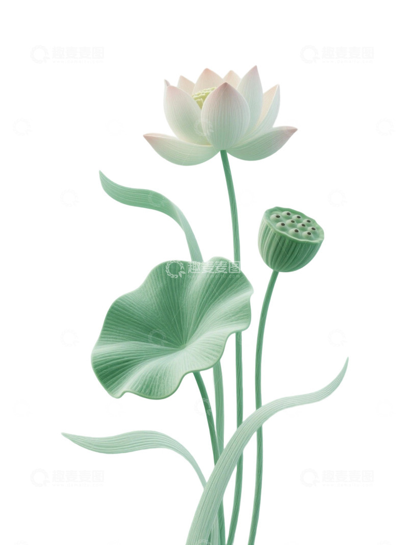 高清大图下载【趣麦麦图】荷花免扣素材920