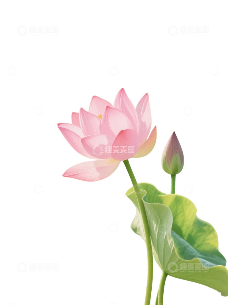 荷花免扣素材944