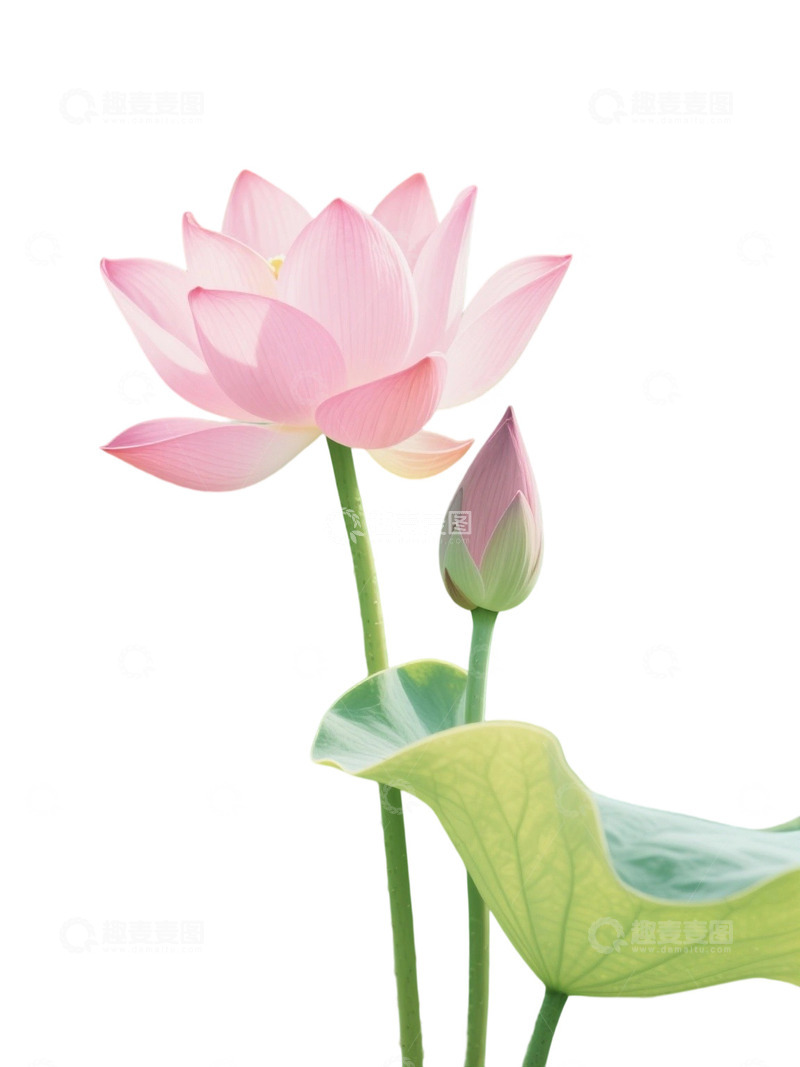 高清大图下载【趣麦麦图】荷花免扣素材956