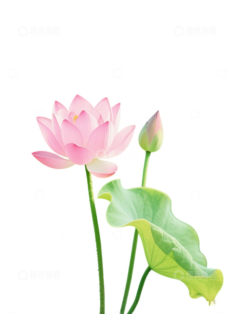 高清大图下载【趣麦麦图】荷花免扣素材960