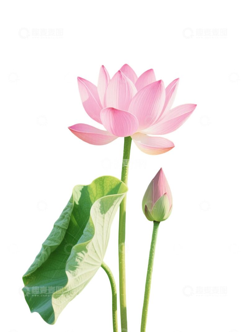 高清大图下载【趣麦麦图】荷花免扣素材943