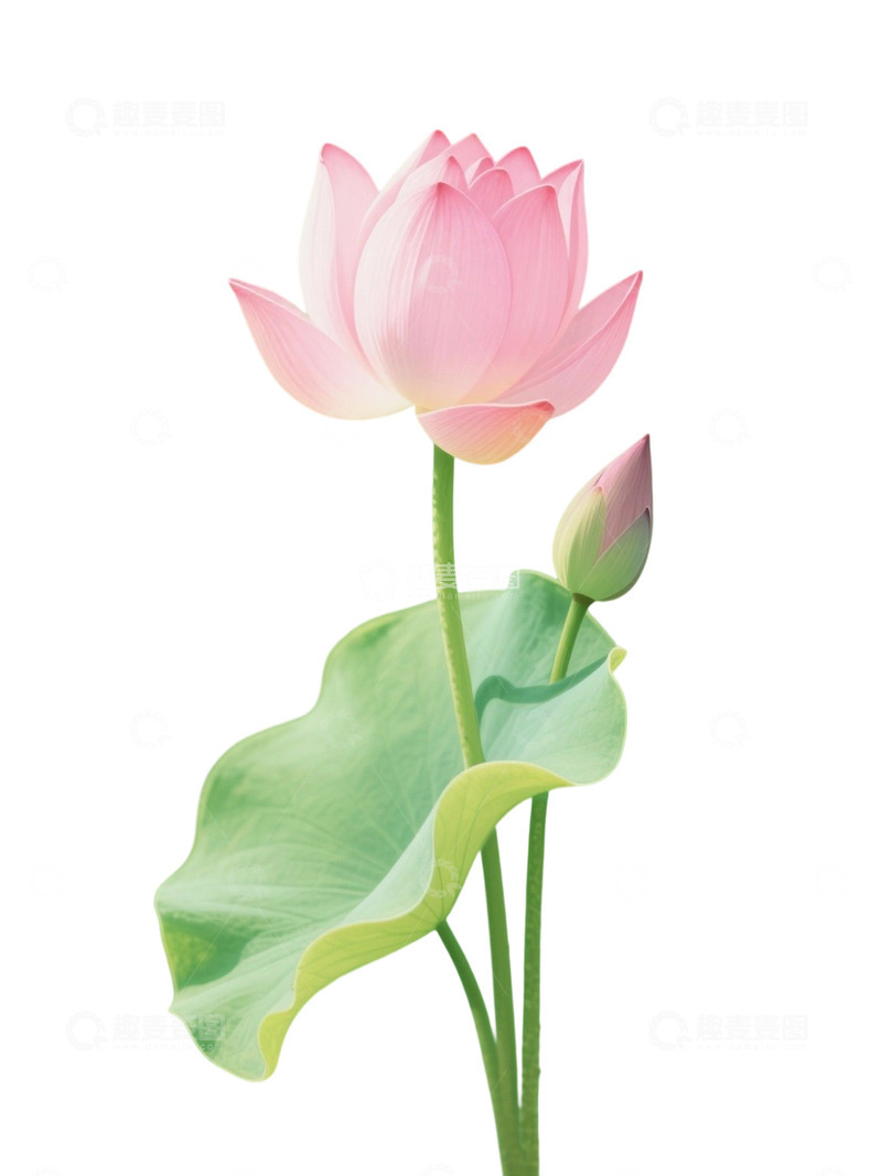 高清大图下载【趣麦麦图】荷花免扣素材952