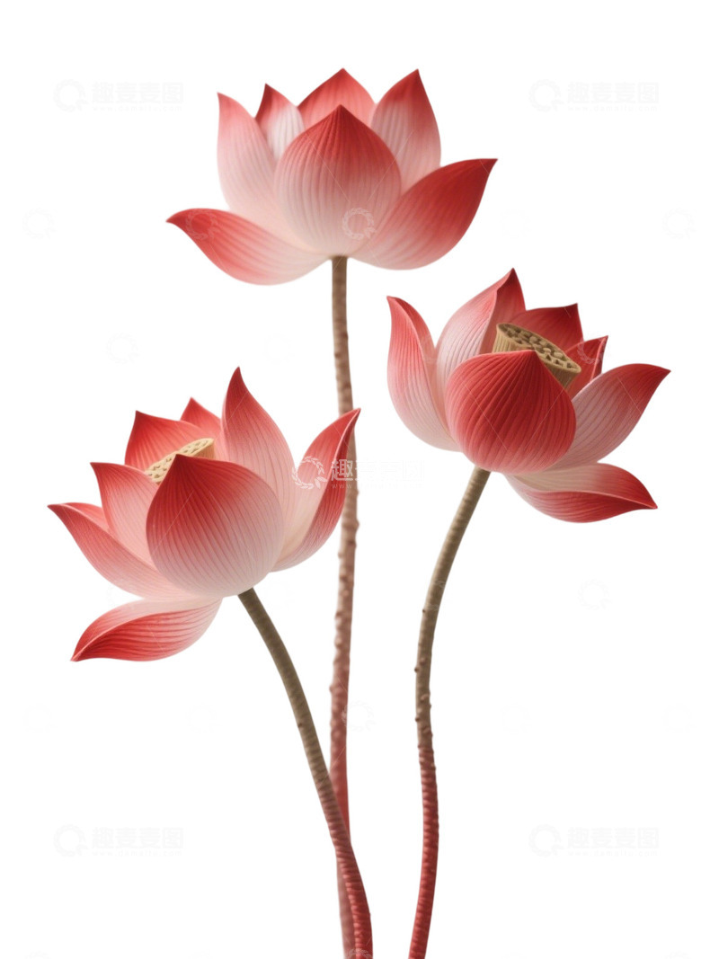 荷花免扣素材1305