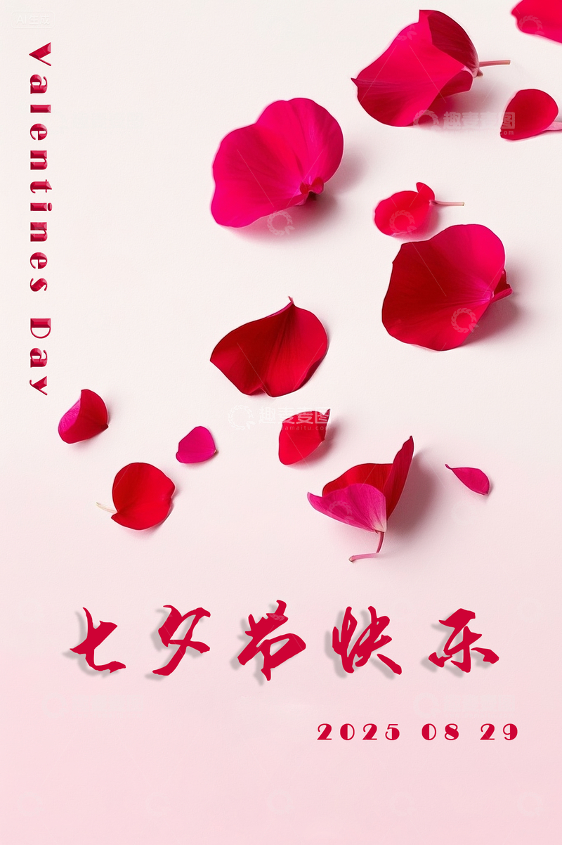 源文件下载【趣麦麦图】七夕情人节海报4
