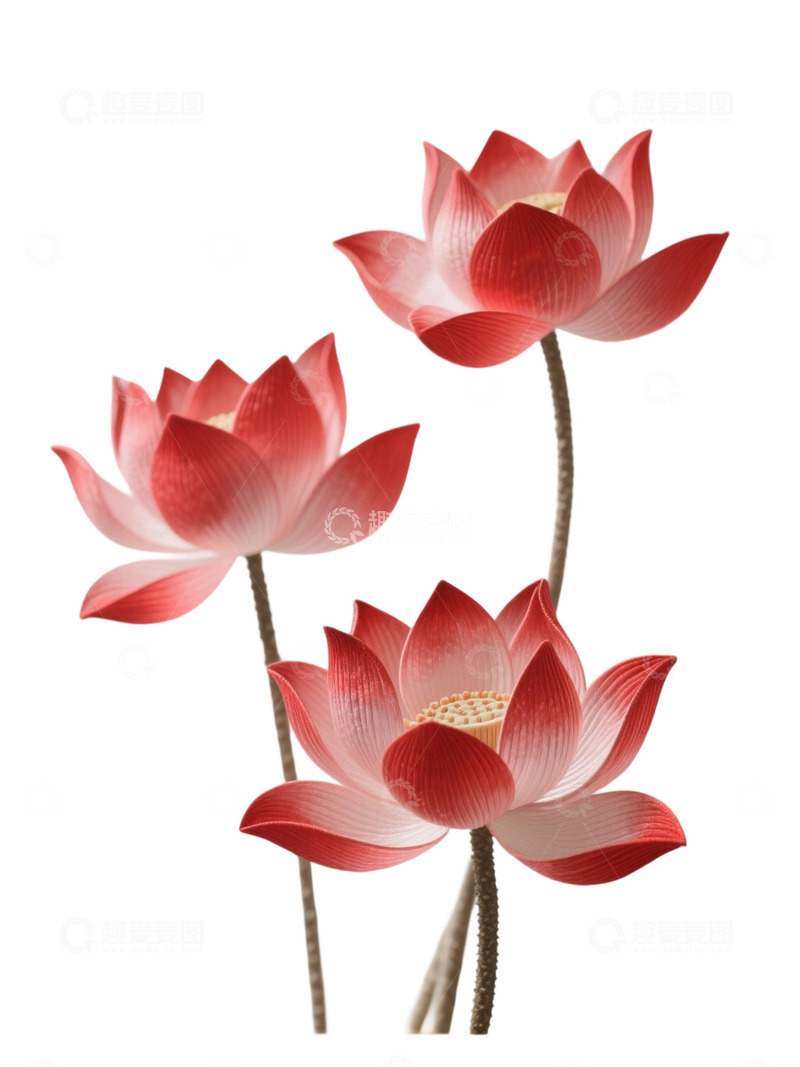 荷花免扣素材1306