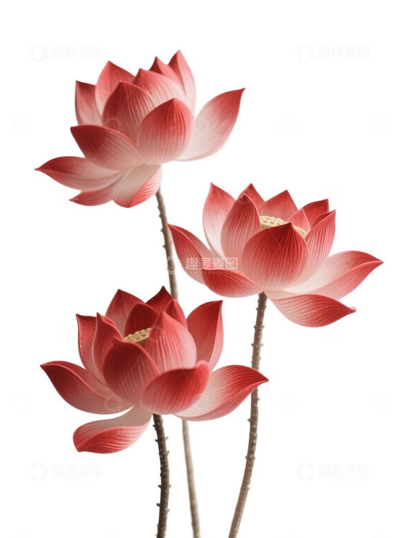 高清大图下载【趣麦麦图】荷花免扣素材1301