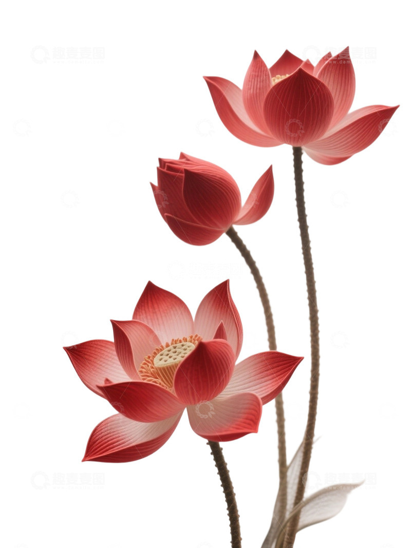 高清大图下载【趣麦麦图】荷花免扣素材1309