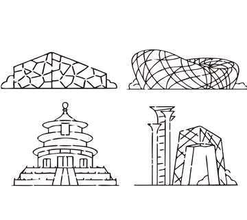 北京建筑线稿1