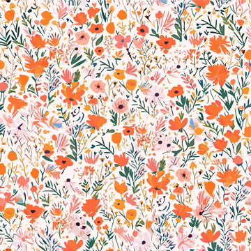 手绘卡通插画动物花草扁平风设计图 43