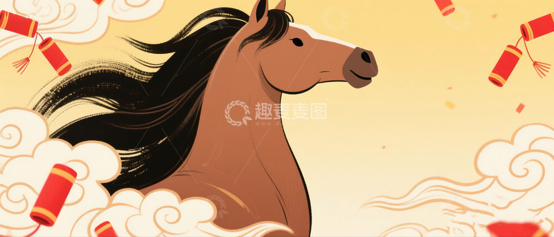 2026新年骏马海报