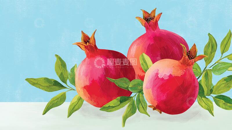 高清大图下载【趣麦麦图】石榴  爆浆  射汁 