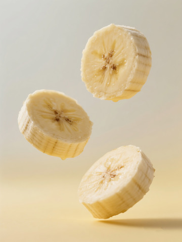 香蕉片特写视角摄影