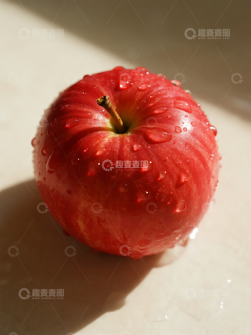 高清大图下载【趣麦麦图】特写镜头下的红苹果