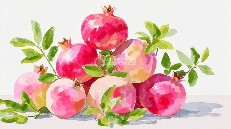 高清大图下载【趣麦麦图】石榴  熟蜜  蔫蜜