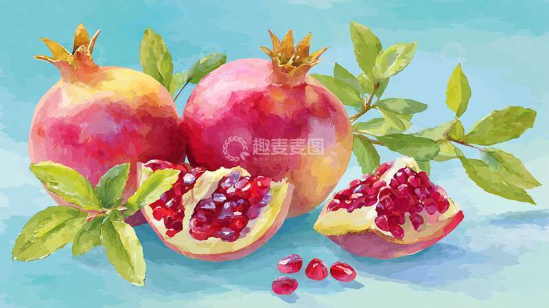 高清大图下载【趣麦麦图】石榴  熟蜜  腐香