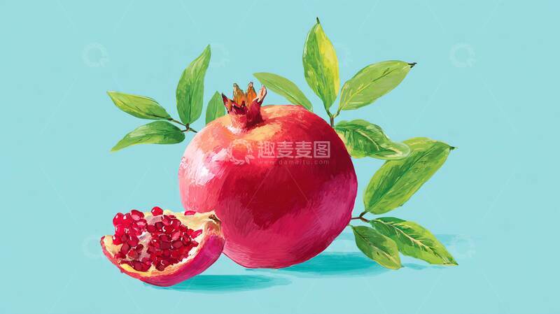 高清大图下载【趣麦麦图】石榴  麻舌  糙粒  