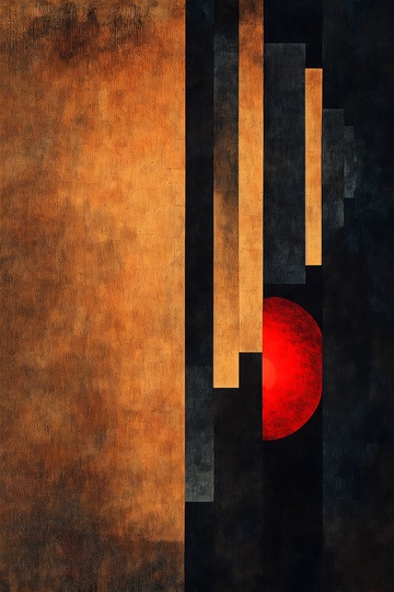 简约抽象肌理画