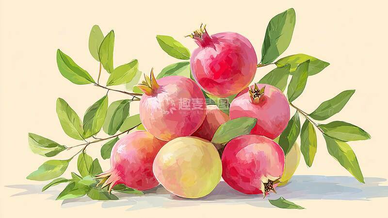高清大图下载【趣麦麦图】石榴  熟蜜  酱甜