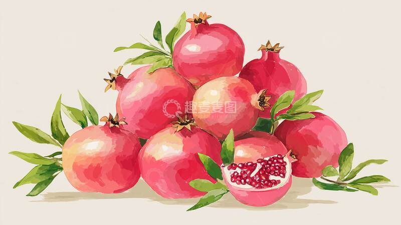 高清大图下载【趣麦麦图】石榴  熟蜜  蜜酵
