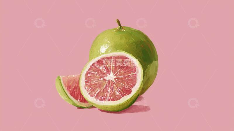 高清大图下载【趣麦麦图】柚子  爽滑  清新  