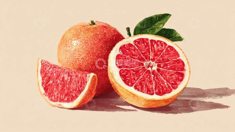 高清大图下载【趣麦麦图】柚子  脆糯  脆绵