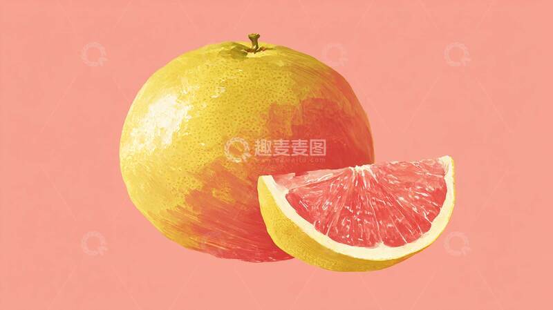 高清大图下载【趣麦麦图】柚子  细腻  嫩滑 