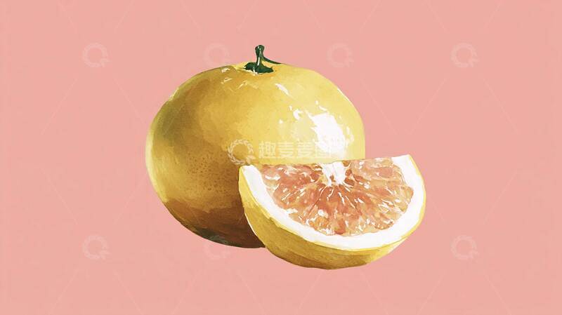 高清大图下载【趣麦麦图】柚子  脆糯  脆润