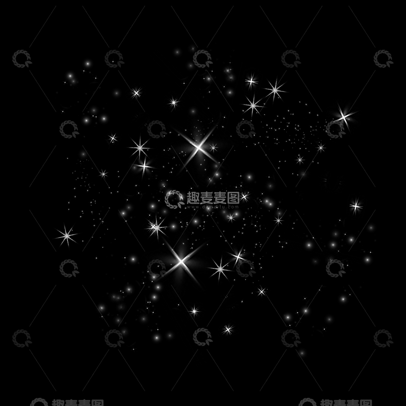 源文件下载【趣麦麦图】星星素材梦幻星空元素星星贴纸免扣元素